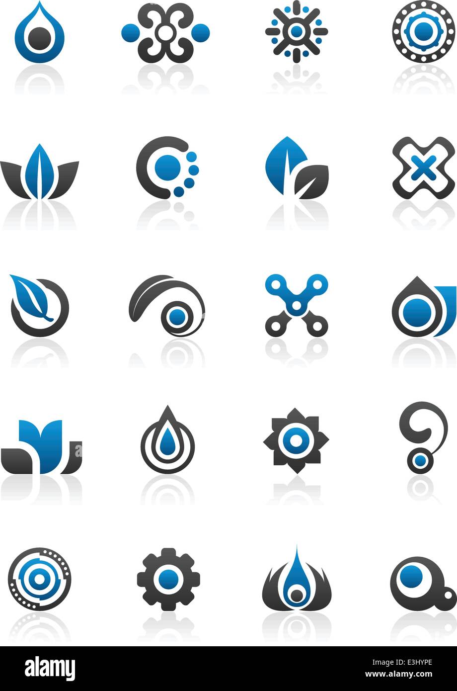 Set of 20 design elements and various graphics Stock Vector Image & Art ...