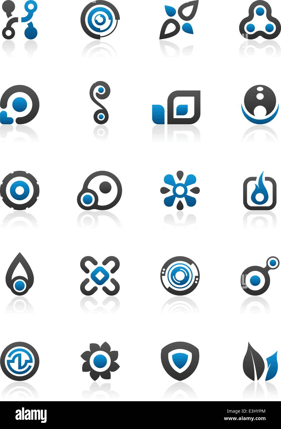 Set of 20 design elements and various graphics Stock Vector Image & Art ...