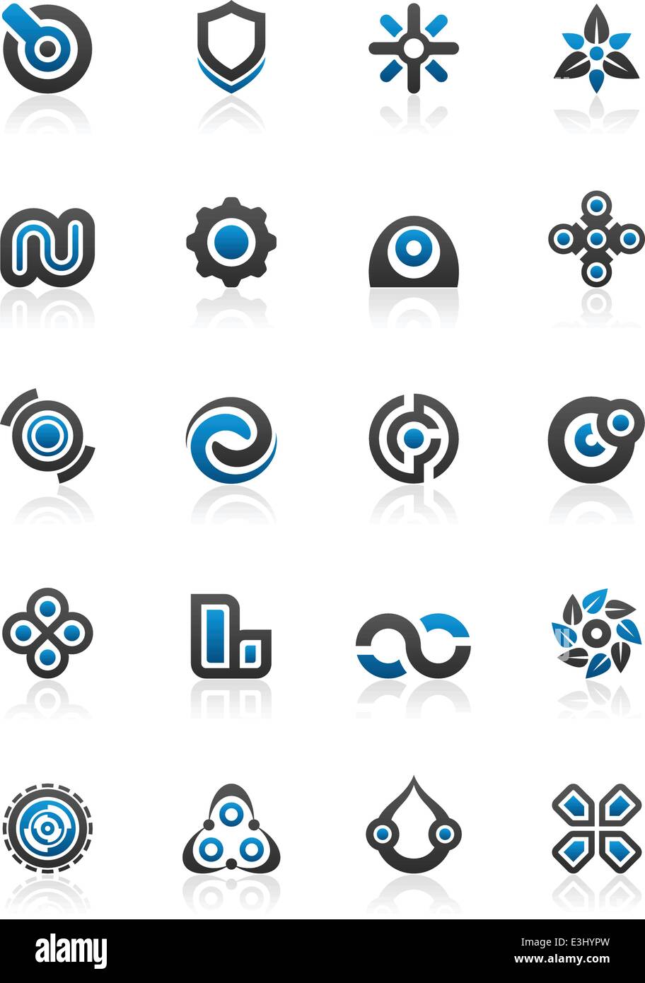 Set of 20 design elements and various graphics Stock Vector Image & Art ...