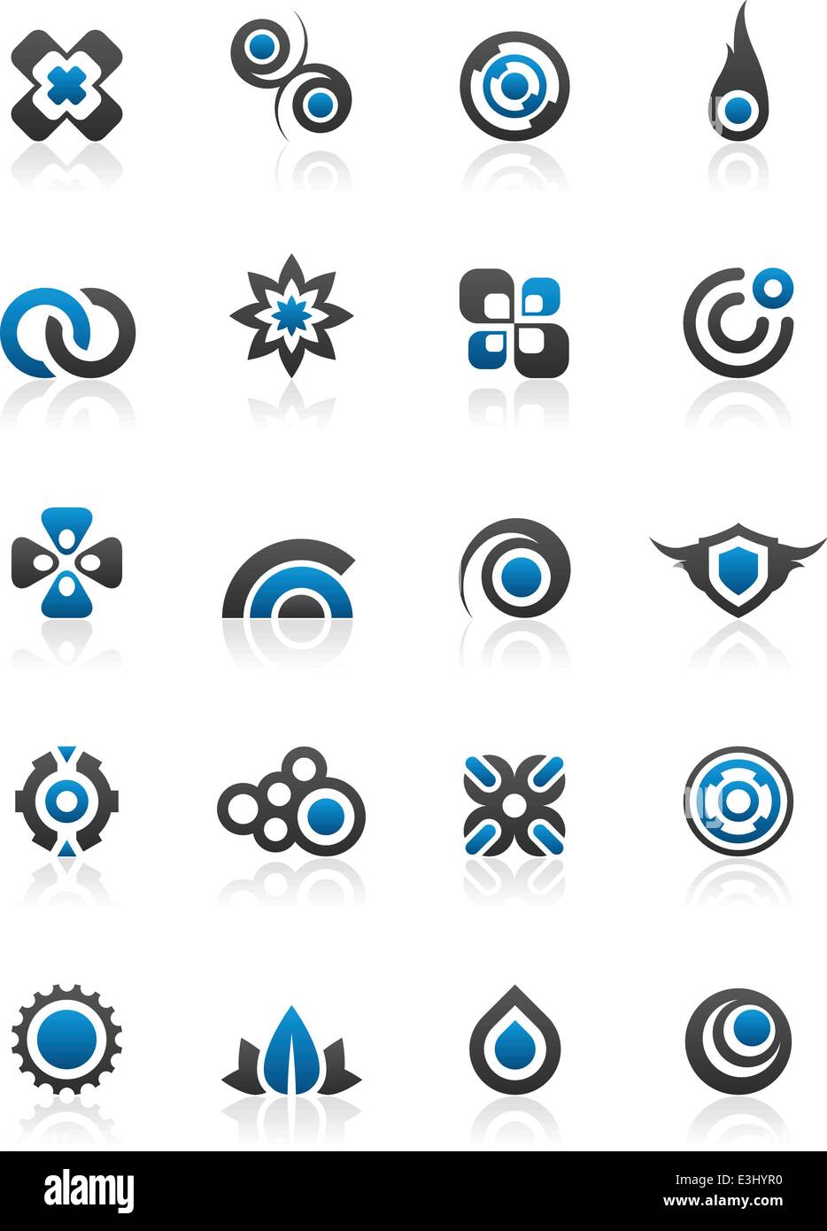 Set of 20 design elements and various graphics Stock Vector Image & Art ...