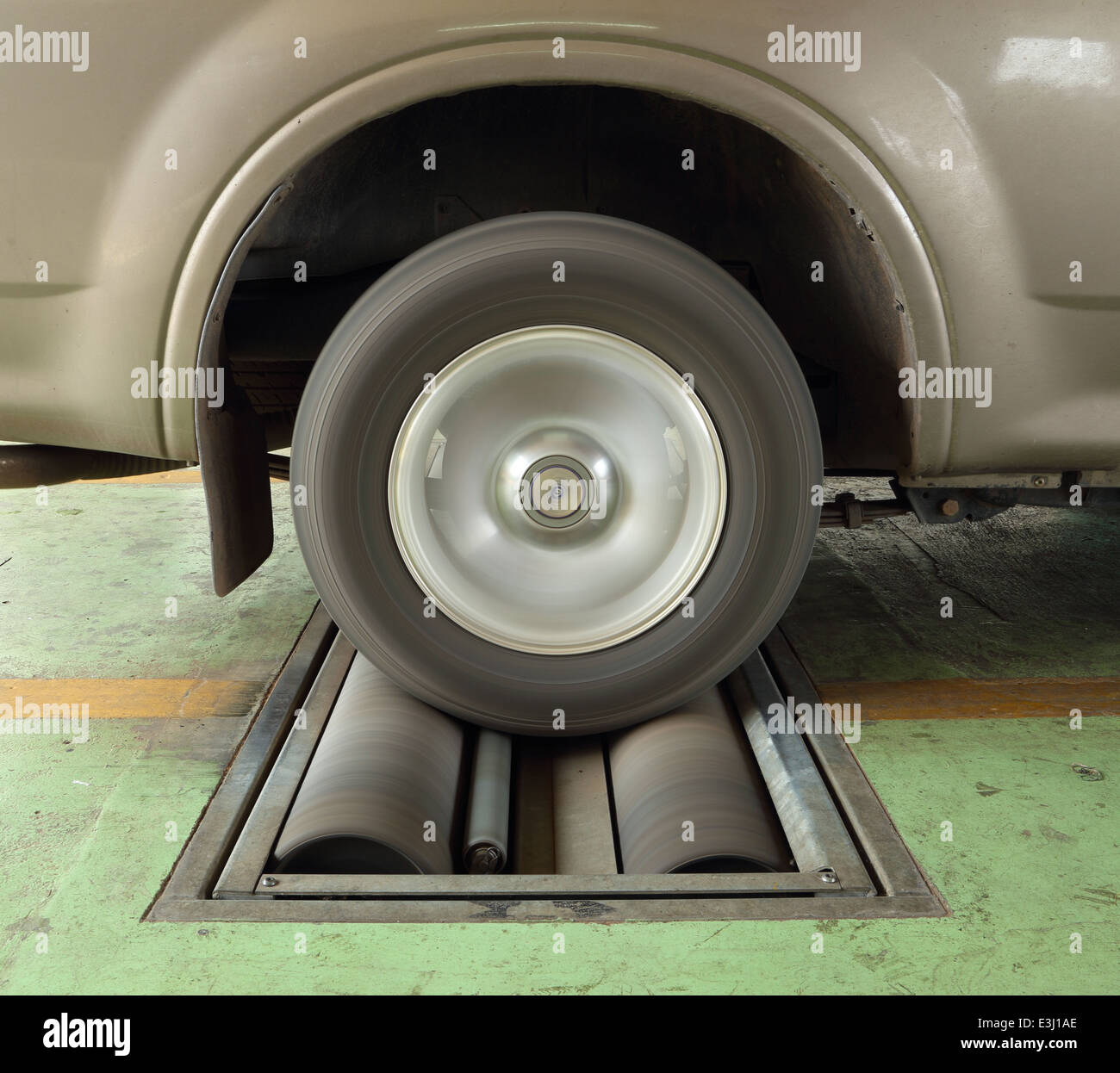 Roller brake tester hi-res stock photography and images - Alamy