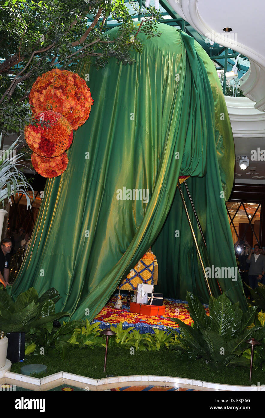 Steve Wynn and Preston Bailey Unveil a Spectacular Floral Masterpiece at  Wynn Las Vegas Featuring: Floral Masterpiece Balloon Where: Las Vegas,  Nevada, United States When: 25 Nov 2013 Stock Photo - Alamy, image size:883x1390