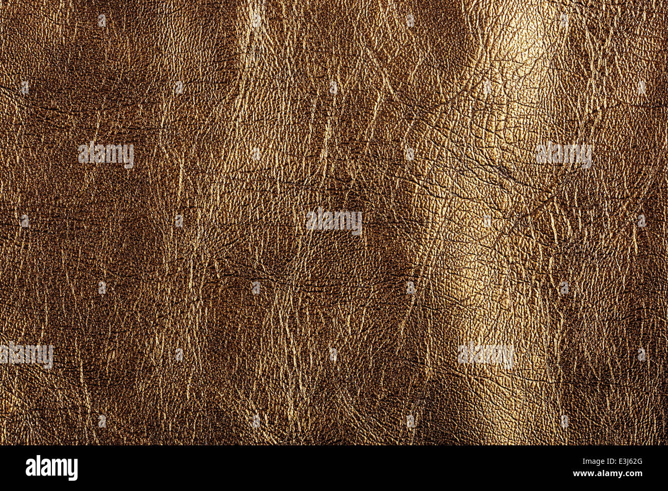 Gold leather, a background or texture Stock Photo