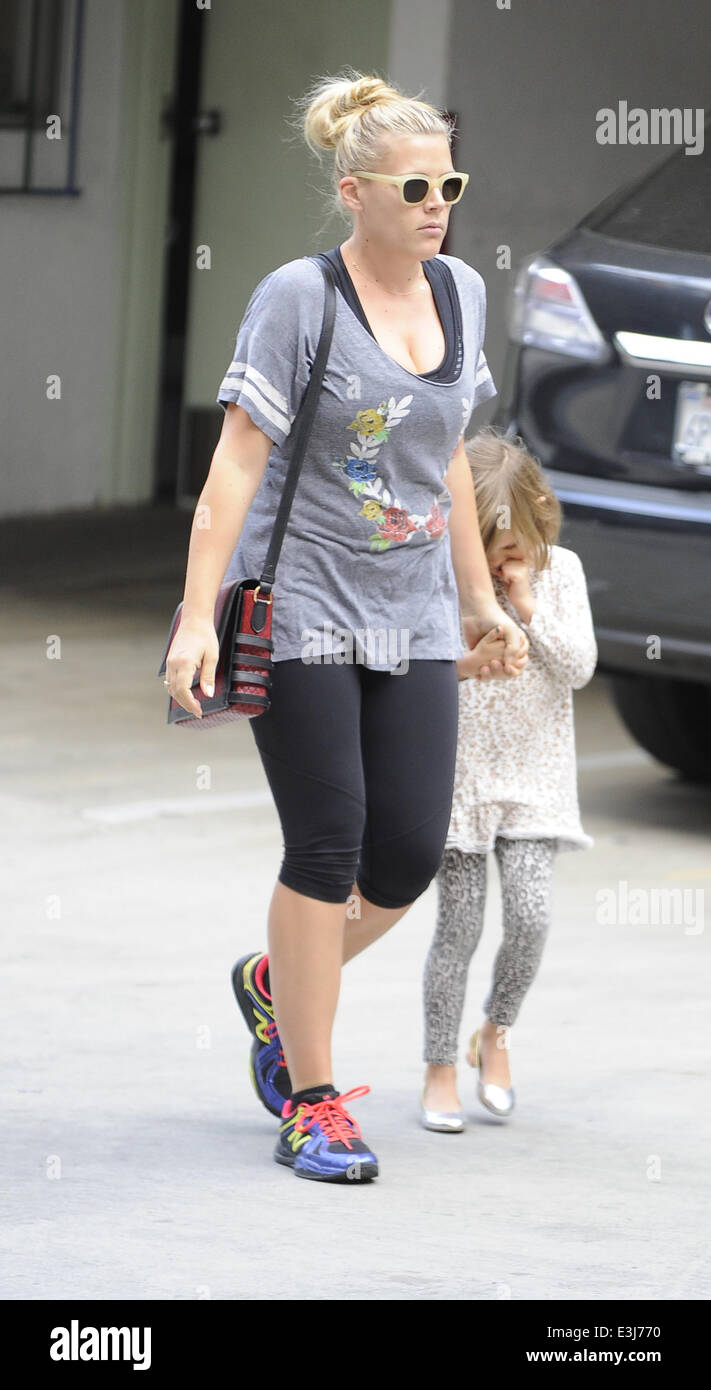 Cougar Town star Busy Philipps out and about in West Hollywood with her(01)