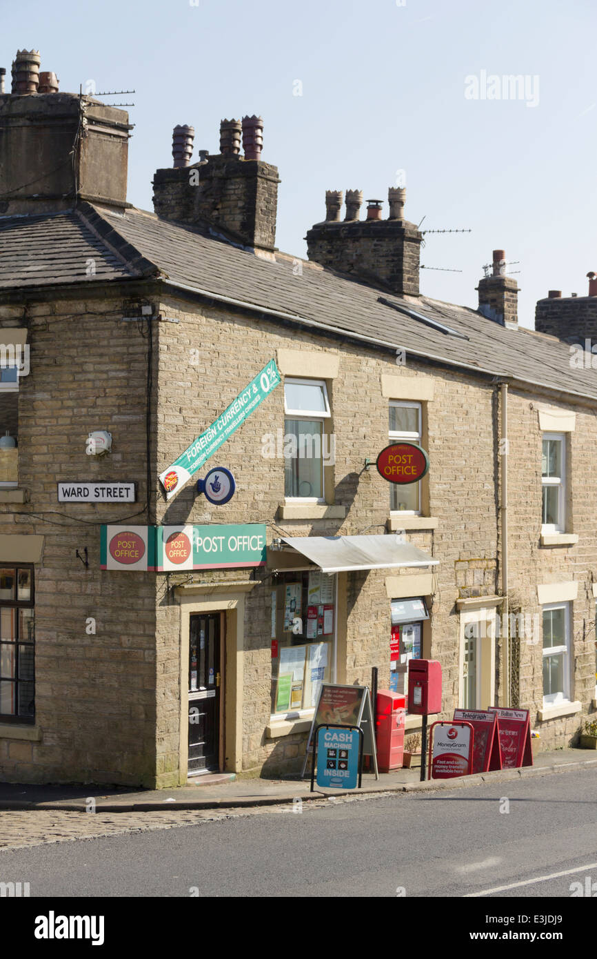 The village post office in Belmont, Lancashire, a village with a