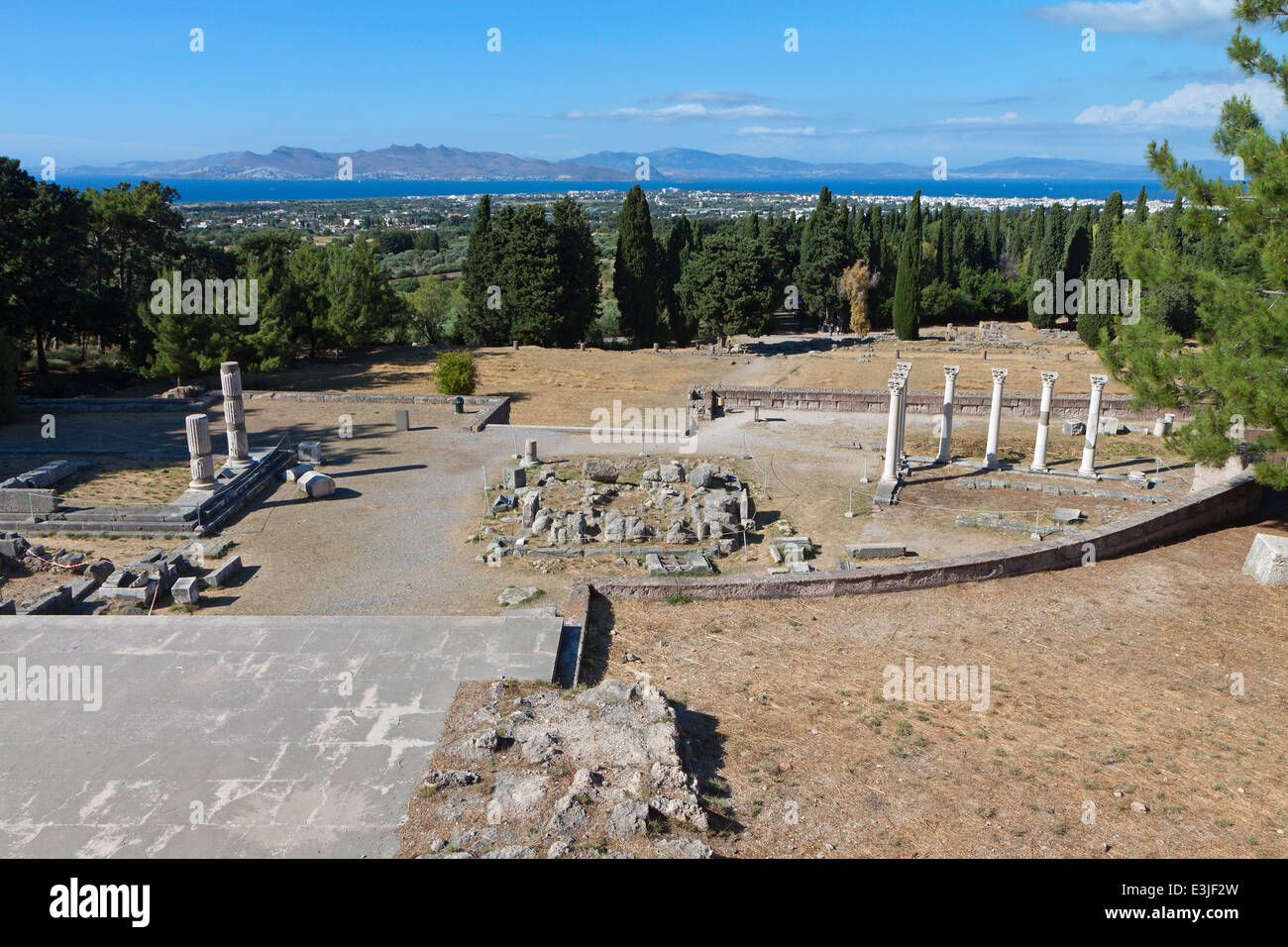 The sanctuary of Asklepius (Asklepieion or Asclepio) at Kos island in Greece. Stock Photo
