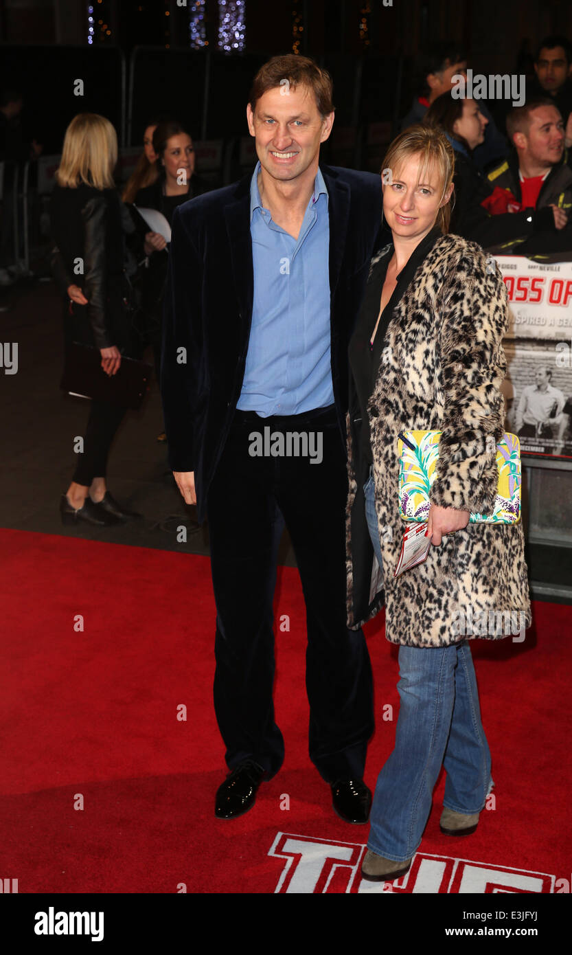 The World Premiere of 'The Class of 92' at Odeon West End - Arrivals  Featuring: Tony Adams,Poppy Teacher Where: London, United Kingdom When: 01 Dec 2013 Stock Photo