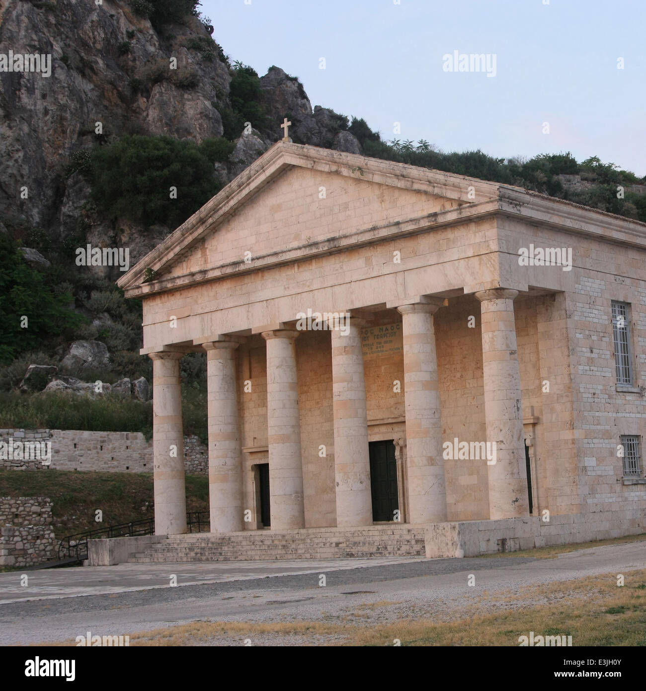 Ancient Hellenic temple Stock Photo