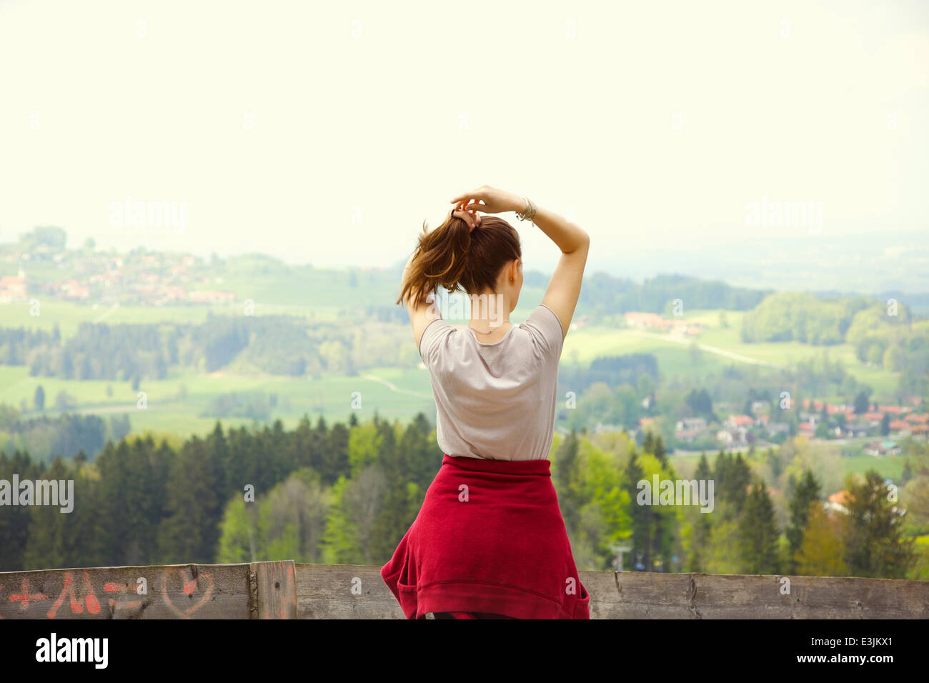 Woman Head Hands Rear View High Resolution Stock Photography and Images ...
