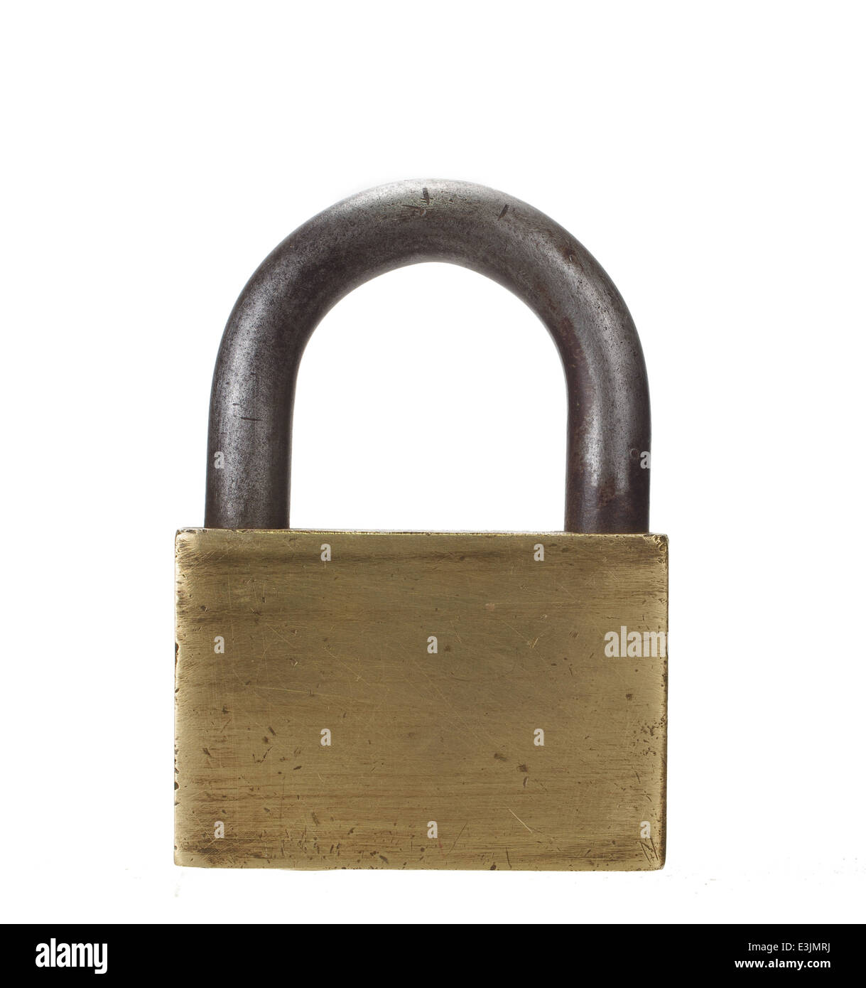 metal padlock on white background Stock Photo - Alamy
