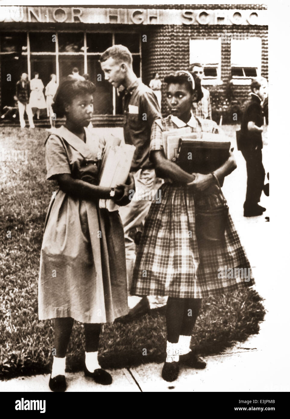 black young women at the junior high school,1960 Stock Photo