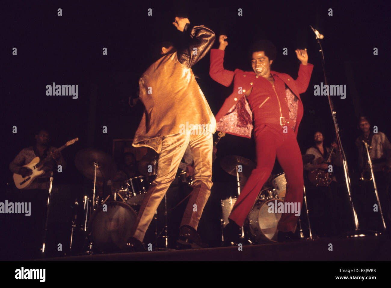 james brown concert,70's Stock Photo Alamy