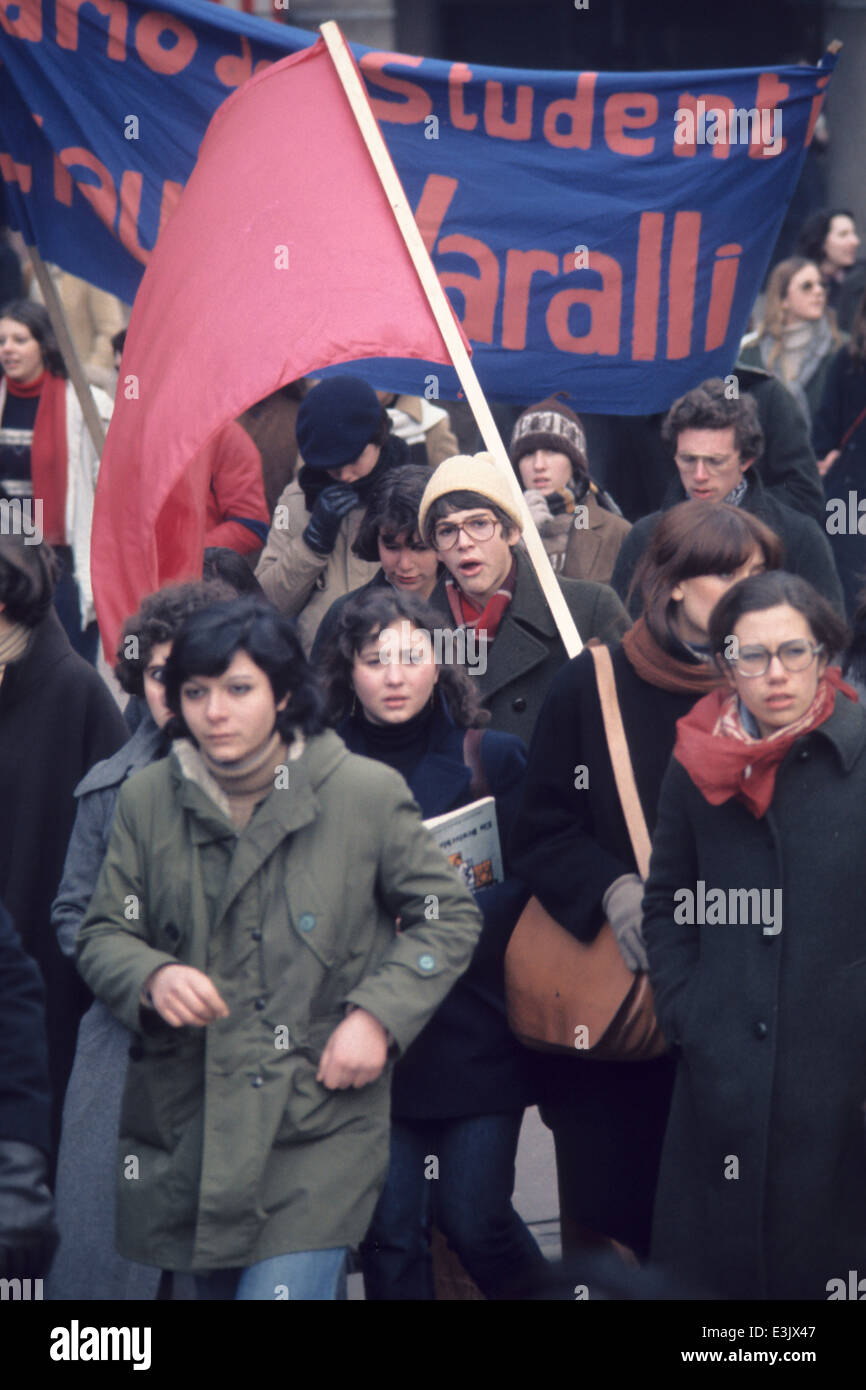 caf demonstration,70's Stock Photo