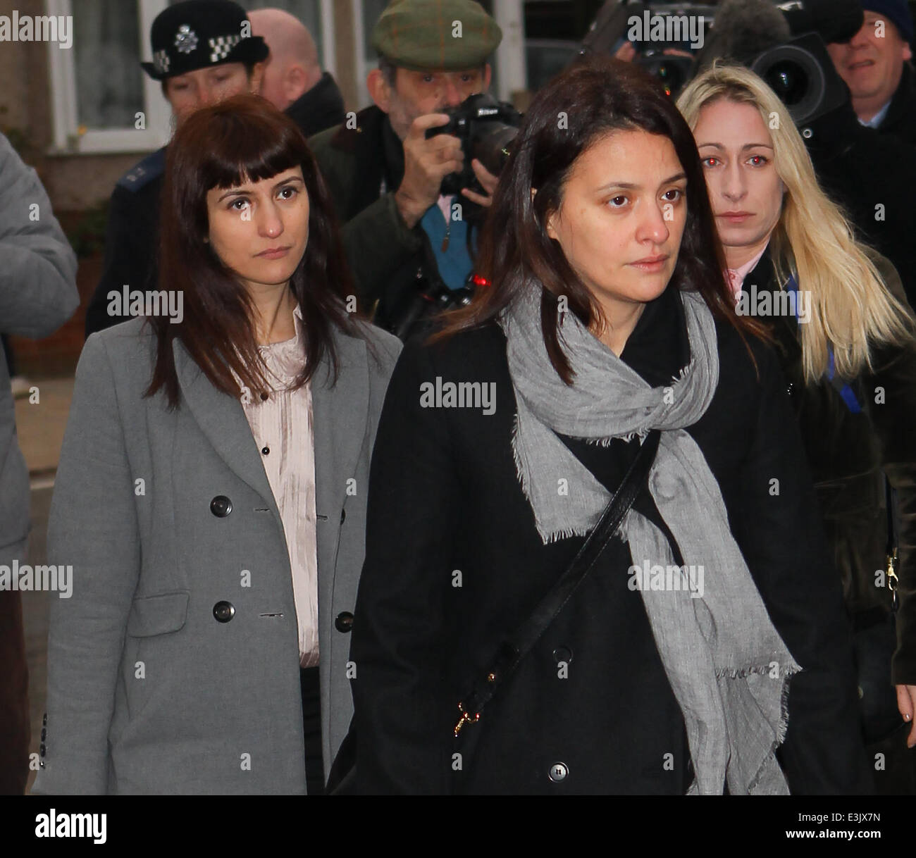 Francesca and Elisabetta Grillo arrive at Isleworth Crown Court for the ...