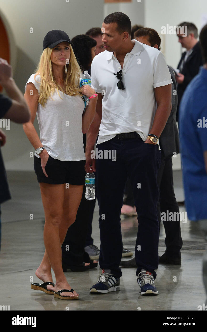 Celebrities at 'Art Basel Miami Beach 2013' at the Miami Beach