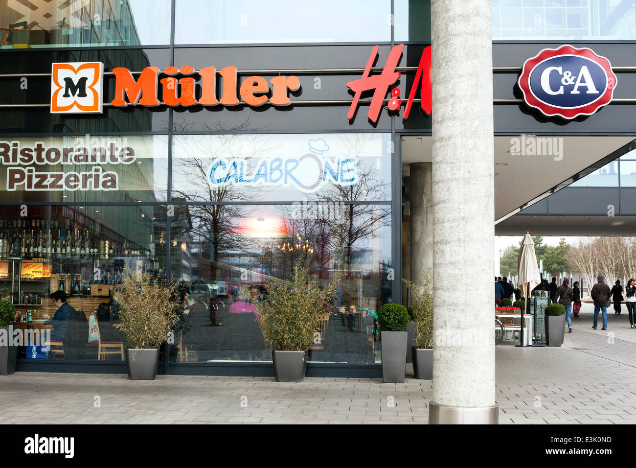 Muller, H and M, C and A, C&A, H&M, Shopping Mall, Messe, Messestadt Stock  Photo - Alamy