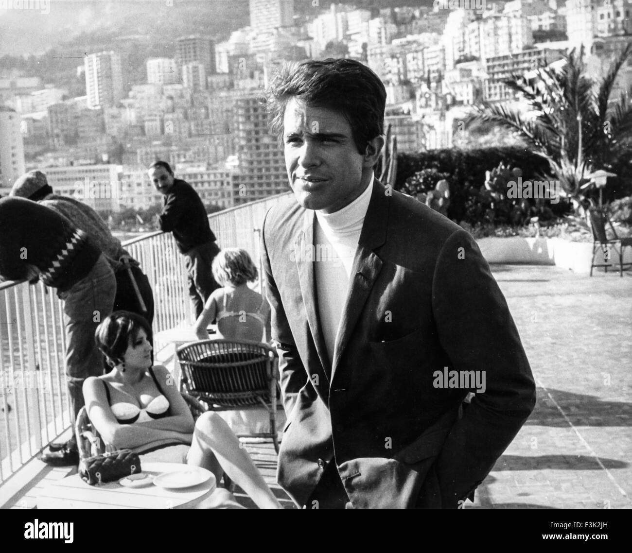 warren beatty,monte carlo,1966 Stock Photo