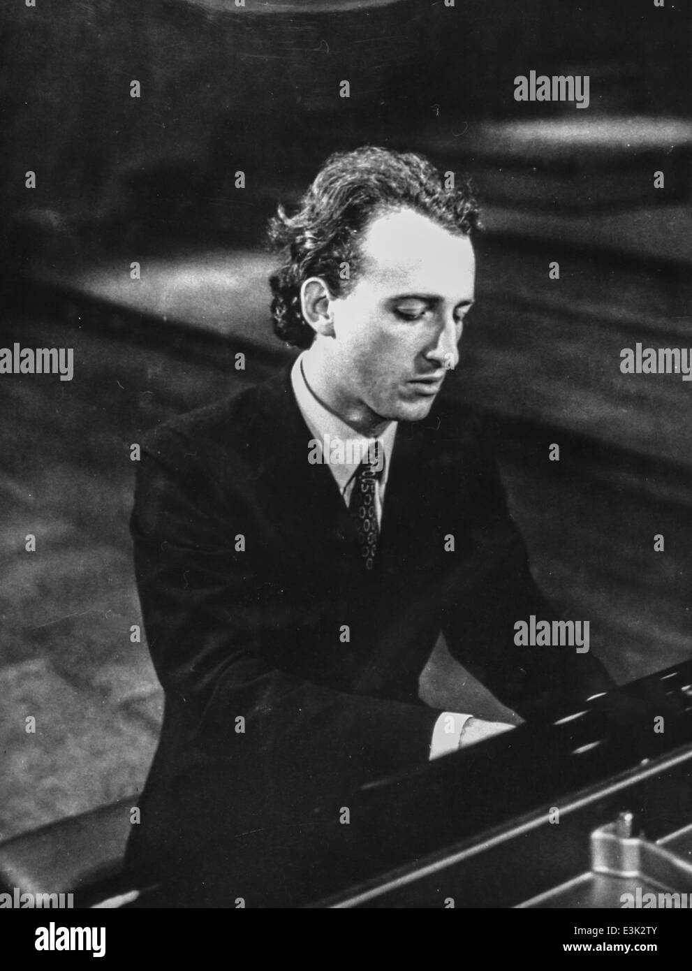 maurizio pollini during a concert,70's Stock Photo