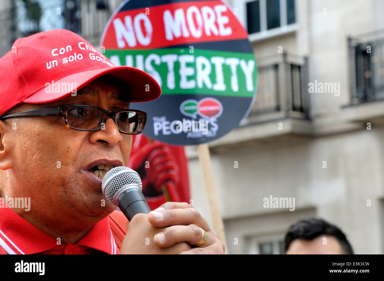 Lee Jasper, race relations activist and co-chair of BARAC (Black Activists Against the Cuts) Stock Photo