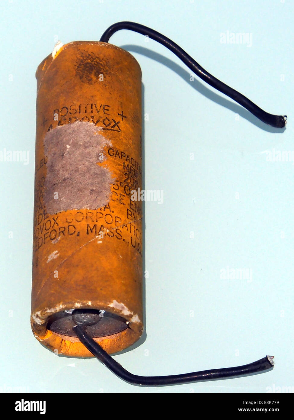 Dry Electrolytic capacitor, pic3 Stock Photo Alamy