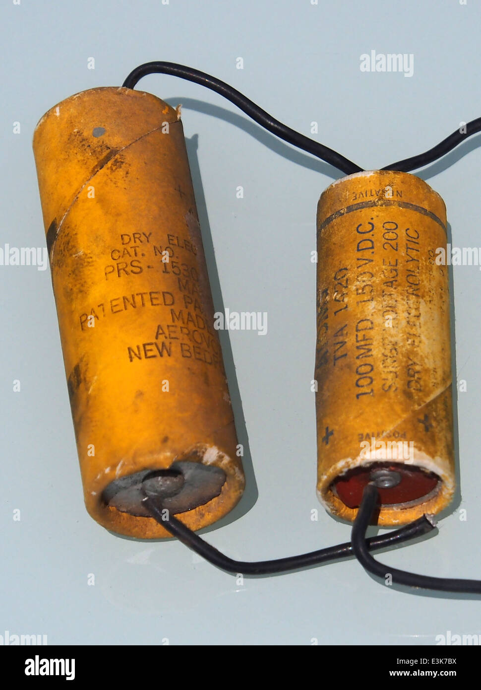 Dry Electrolytic capacitor, pic6 Stock Photo Alamy