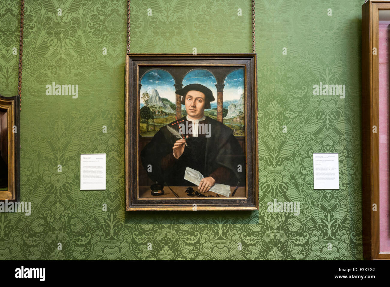 Portrait of a Man about 1510 - 1520. Quinten Massys Stock Photo