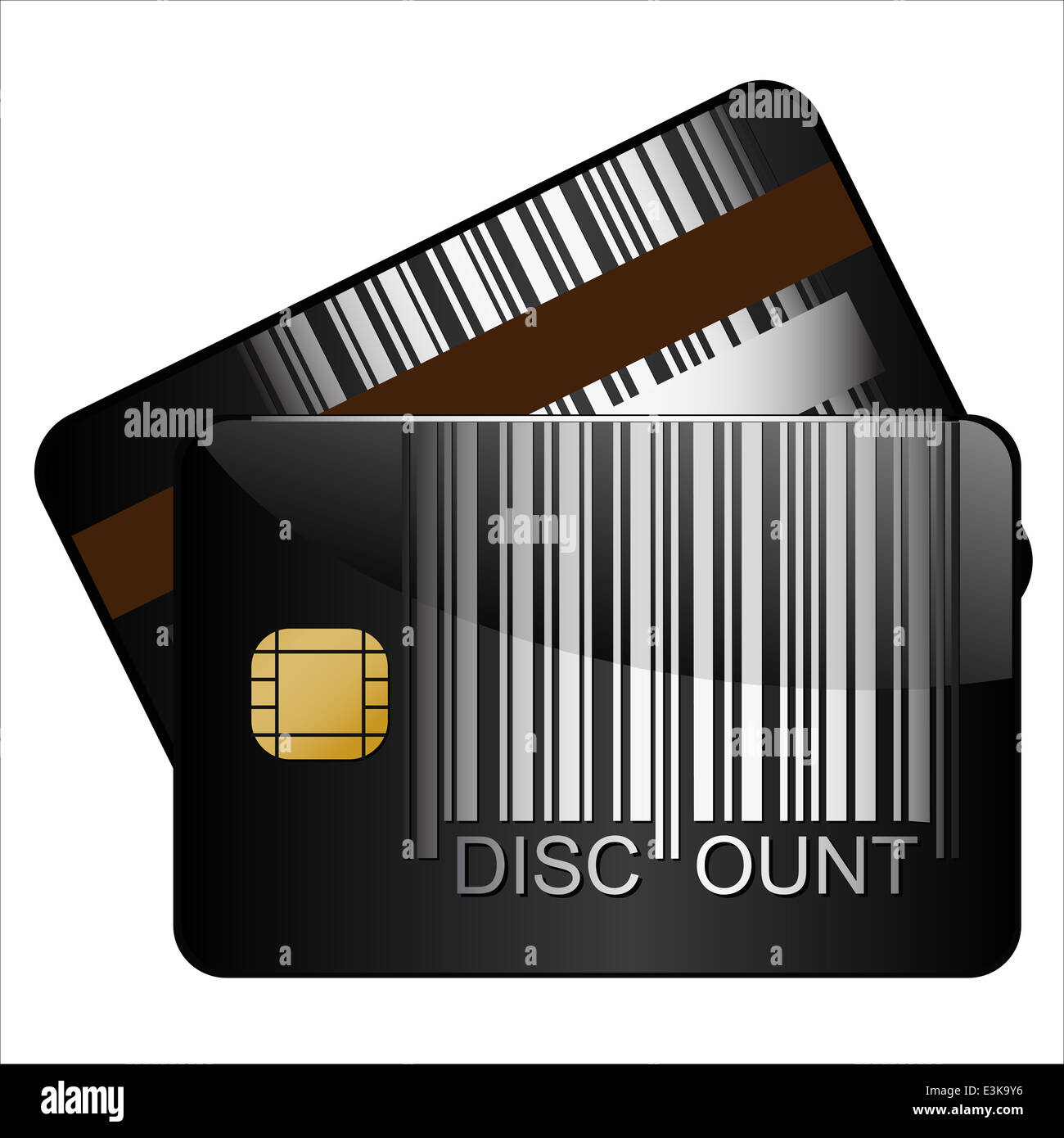 Discount barcode credit cardt, vector Stock Photo Alamy