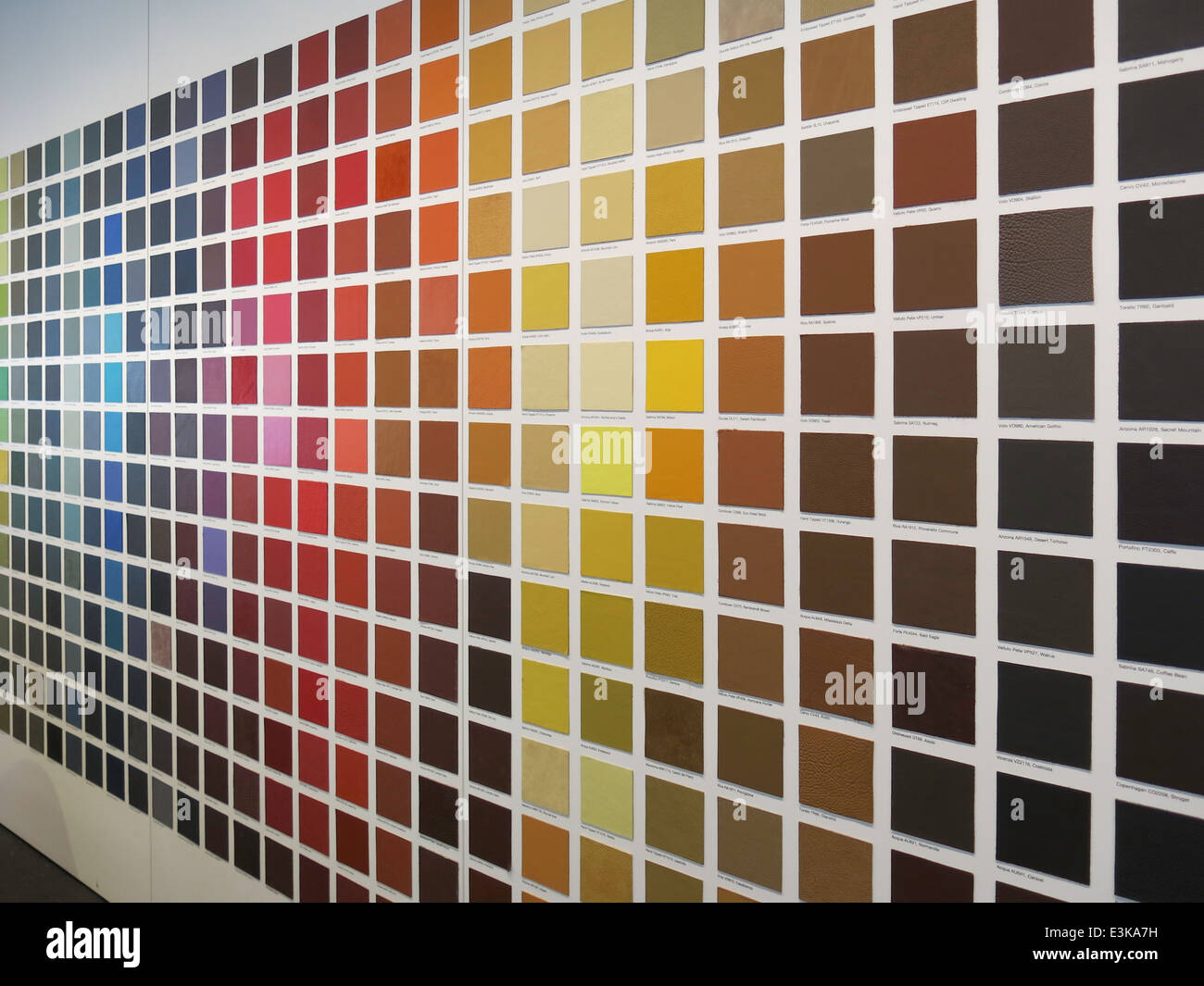 Color Sample Wall Display,USA Stock Photo