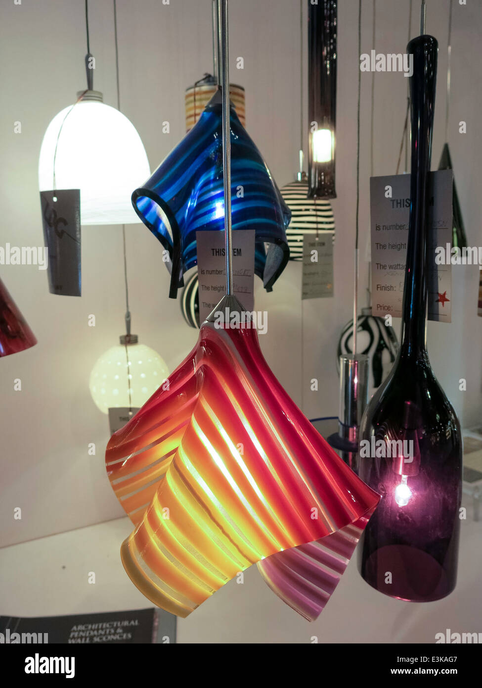 Lighting by Gregory Store Showroom in The Bowery, NYC, USA Stock Photo