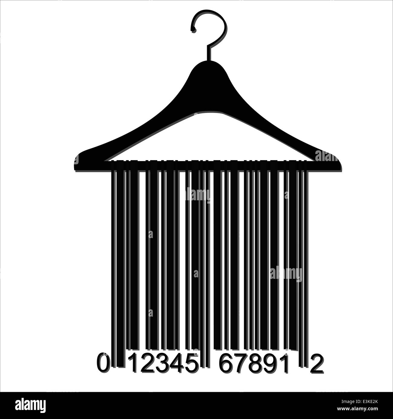 hanger barcode Stock Photo