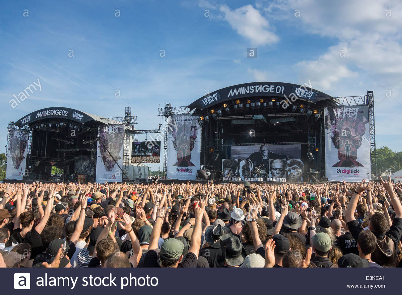 Hellfest festival in Clisson (France) welcomed more than 150 000 fans ...