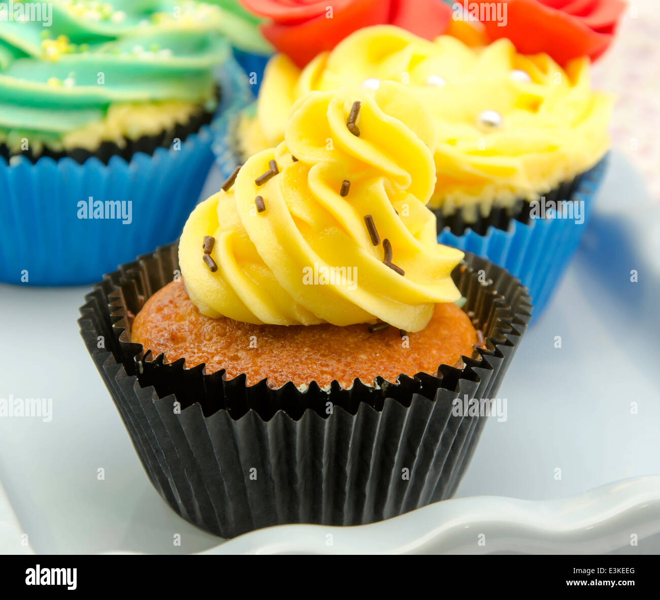 cupcakes decorated Stock Photo