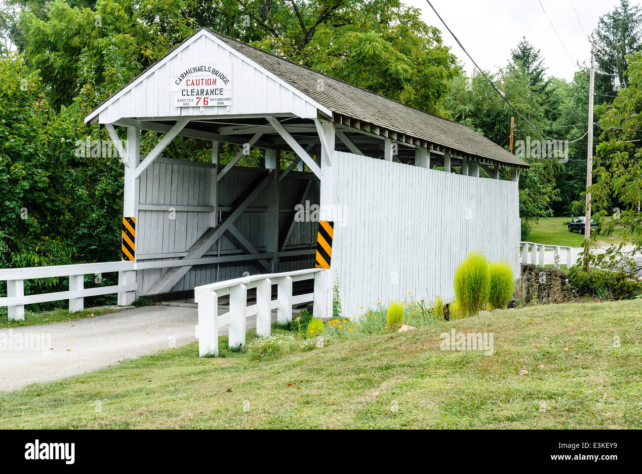 Carmichaels Bridge, Carmichaels, Pennsylvania, USA Stock Photo Alamy