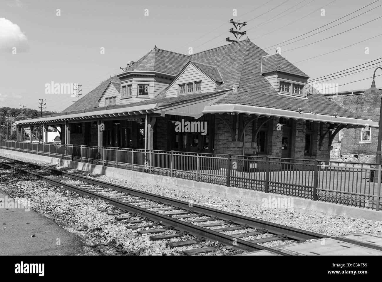 Baltimore & Ohio Railroad Train Station, Washington, Pennsylvania Stock Photo