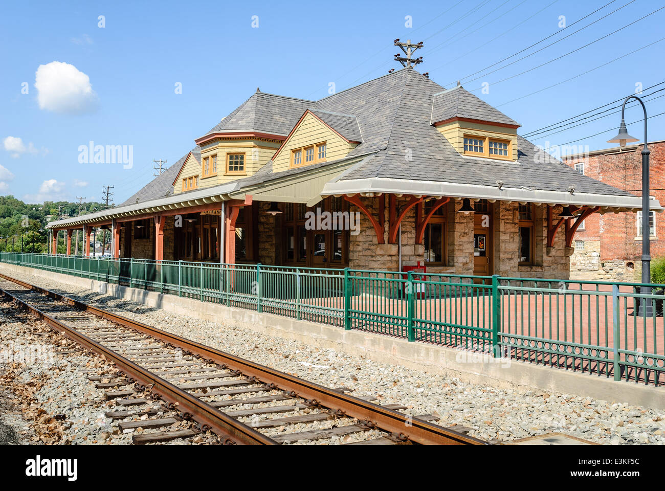 Baltimore & Ohio Railroad Train Station, Washington, Pennsylvania Stock