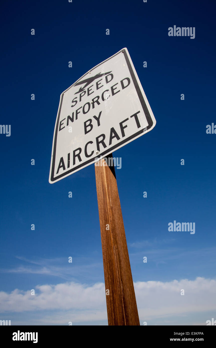 Speed Enforced by Aircraft, California Stock Photo - Alamy