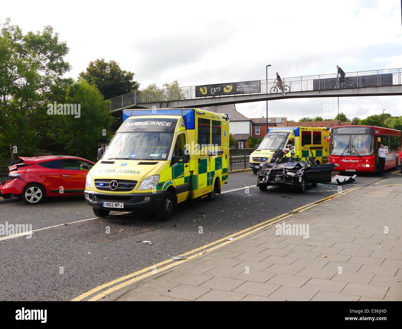 Three Mile Bridge, Great North Road, Gosforth, Newcastle upon Tyne, UK ...