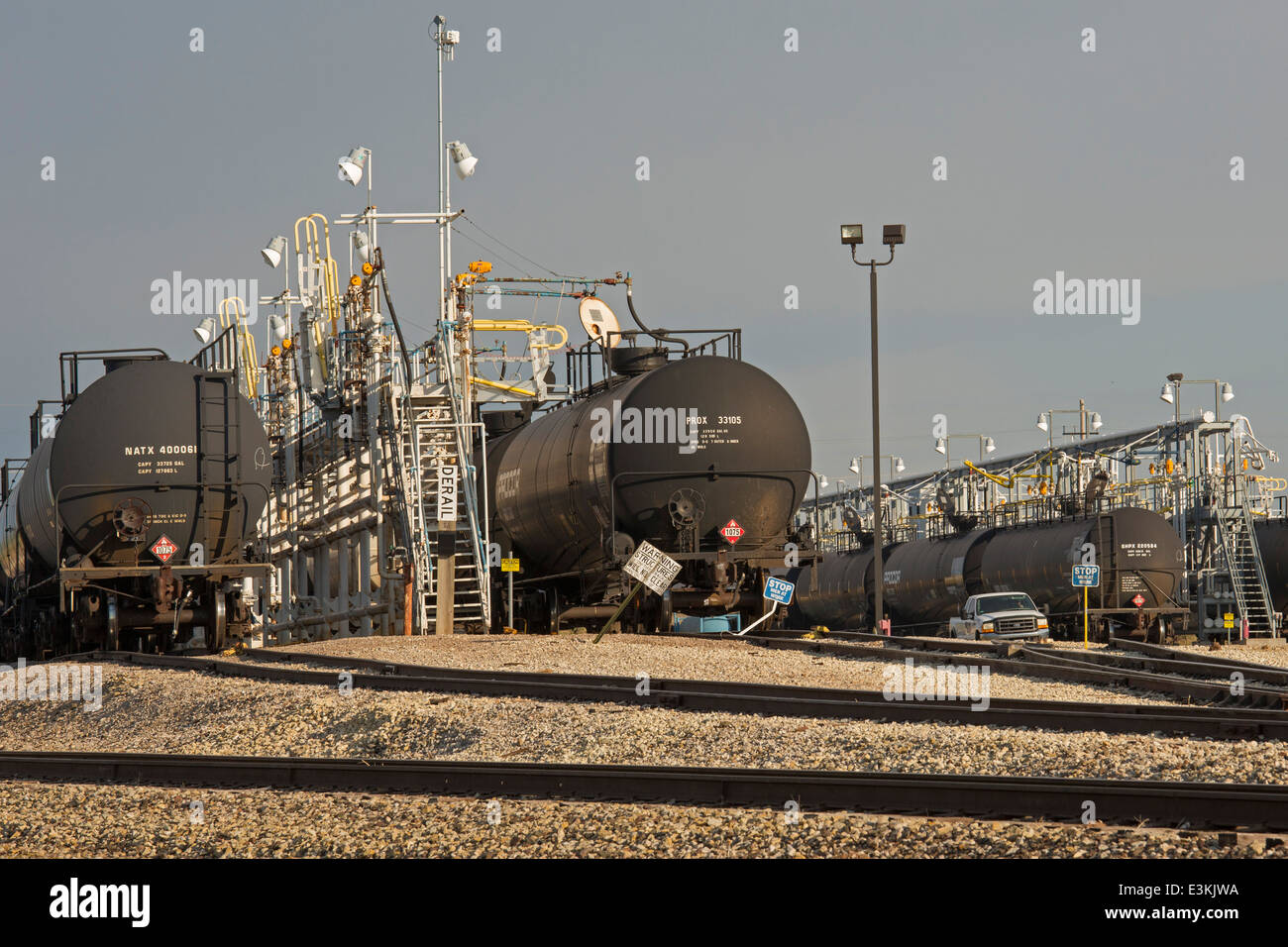 McPherson, Kansas Rail cars are loaded with liquified petroleum gas