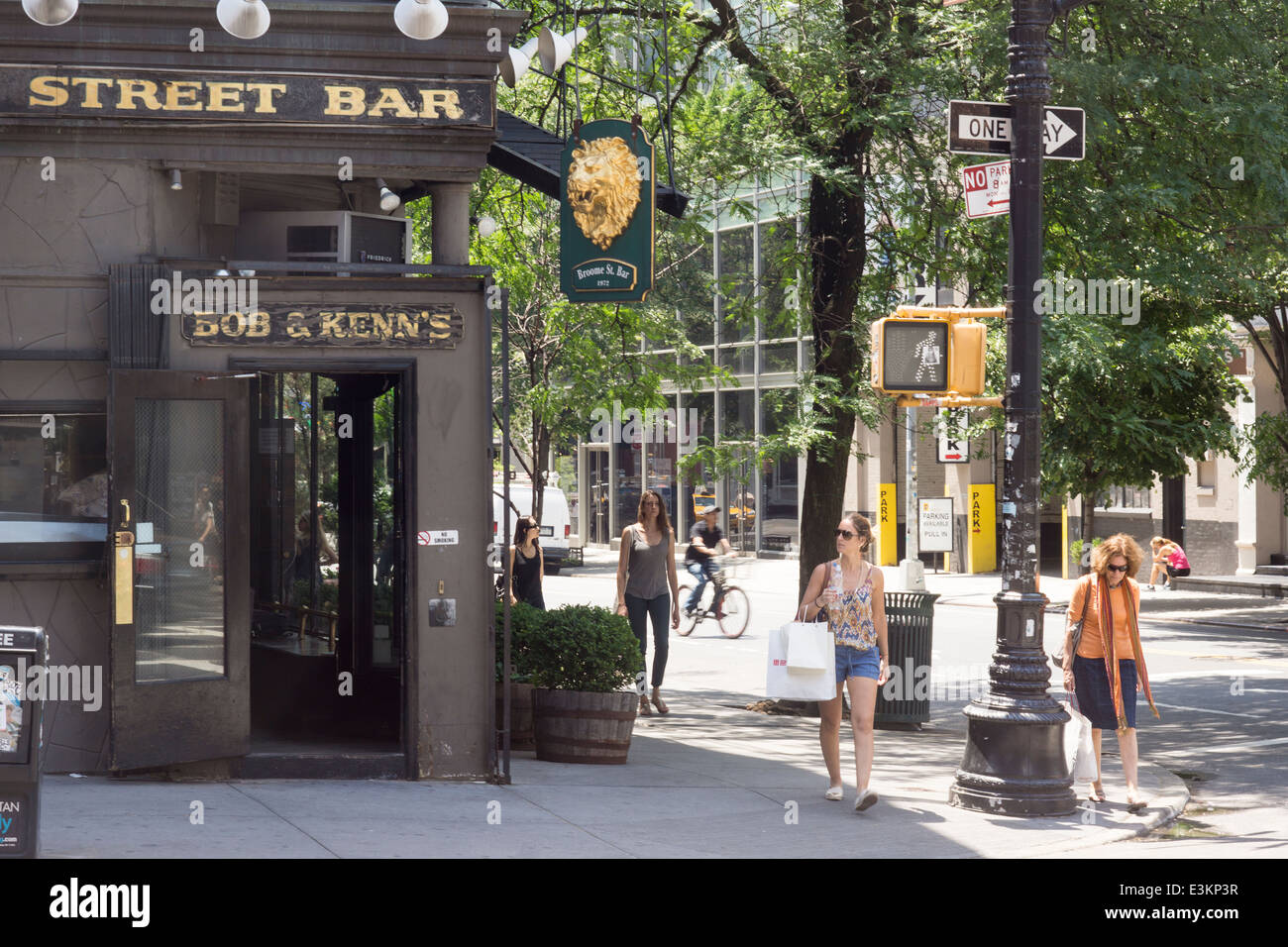 The Broome Street Bar on West Broadway in Soho in New York Stock Photo