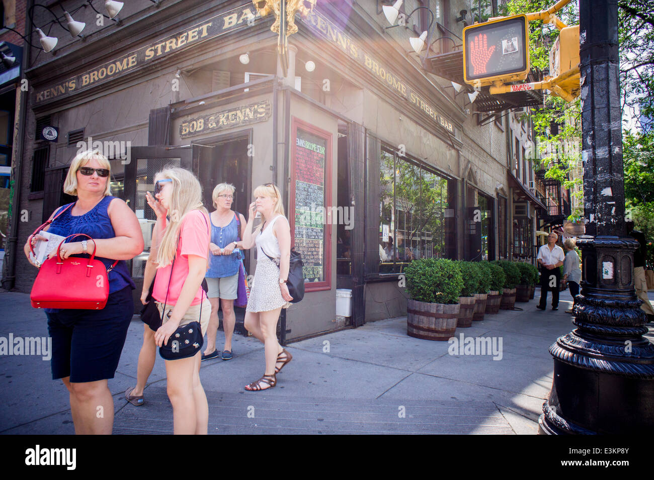 The Broome Street Bar on West Broadway in Soho in New York Stock Photo
