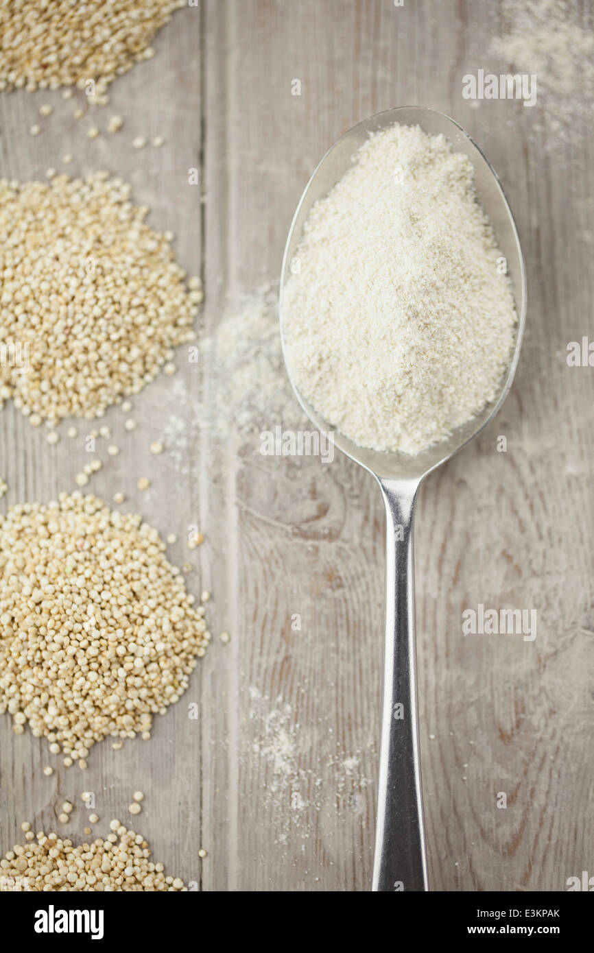 Gluten Free Quinoa Flour Stock Photo Alamy