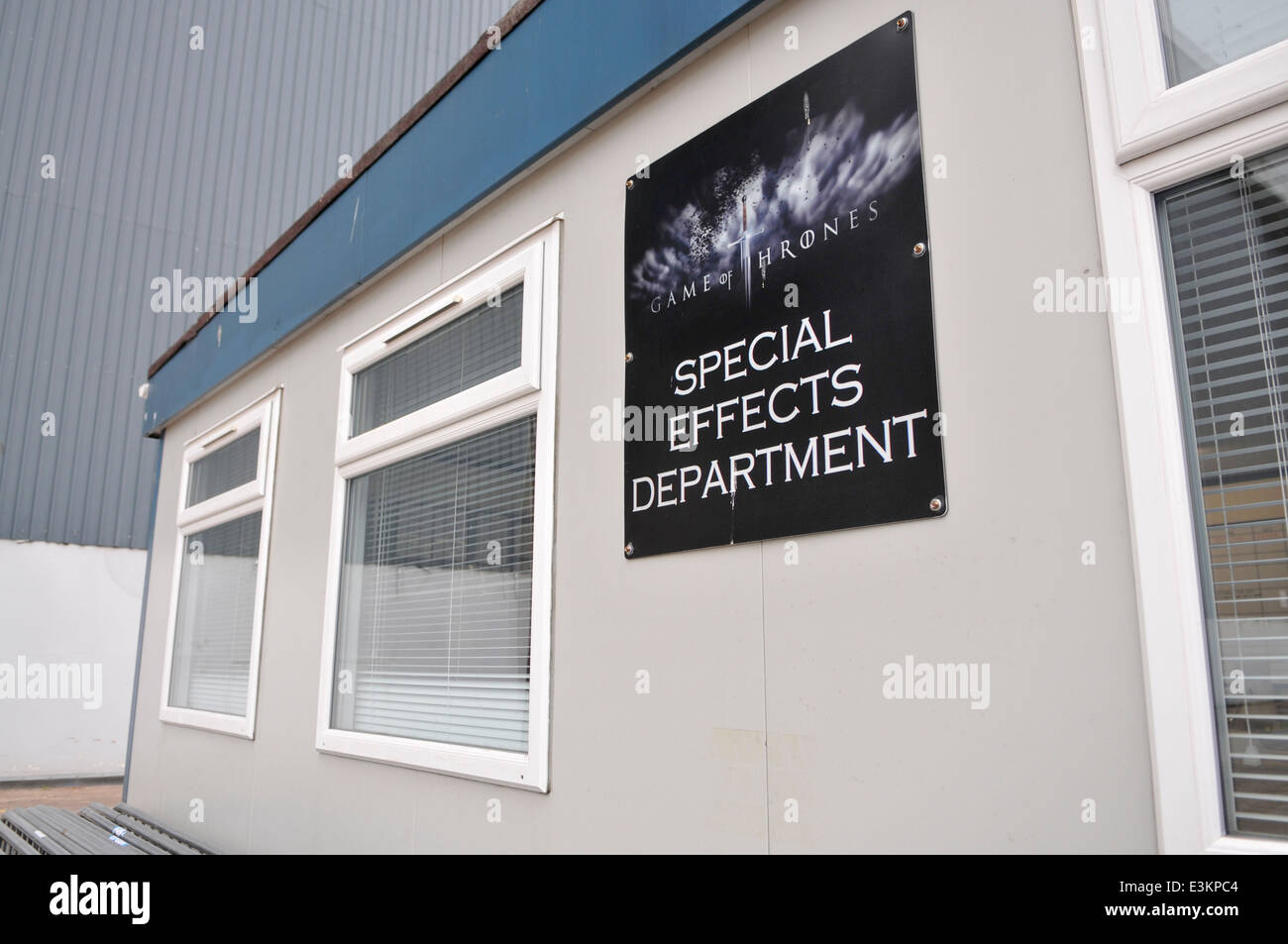 Special effects department for Game of Thrones, Belfast, Northern Ireland. Stock Photo