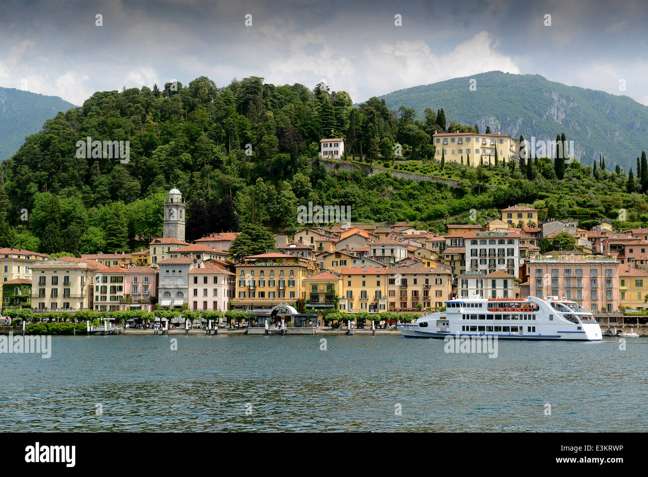 Bellagio on Lake Como Italy Stock Photo