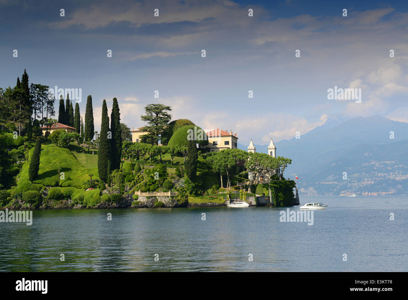 Villa Balbianello and gardens, Lenno, Lake Como, Italy Stock Photo