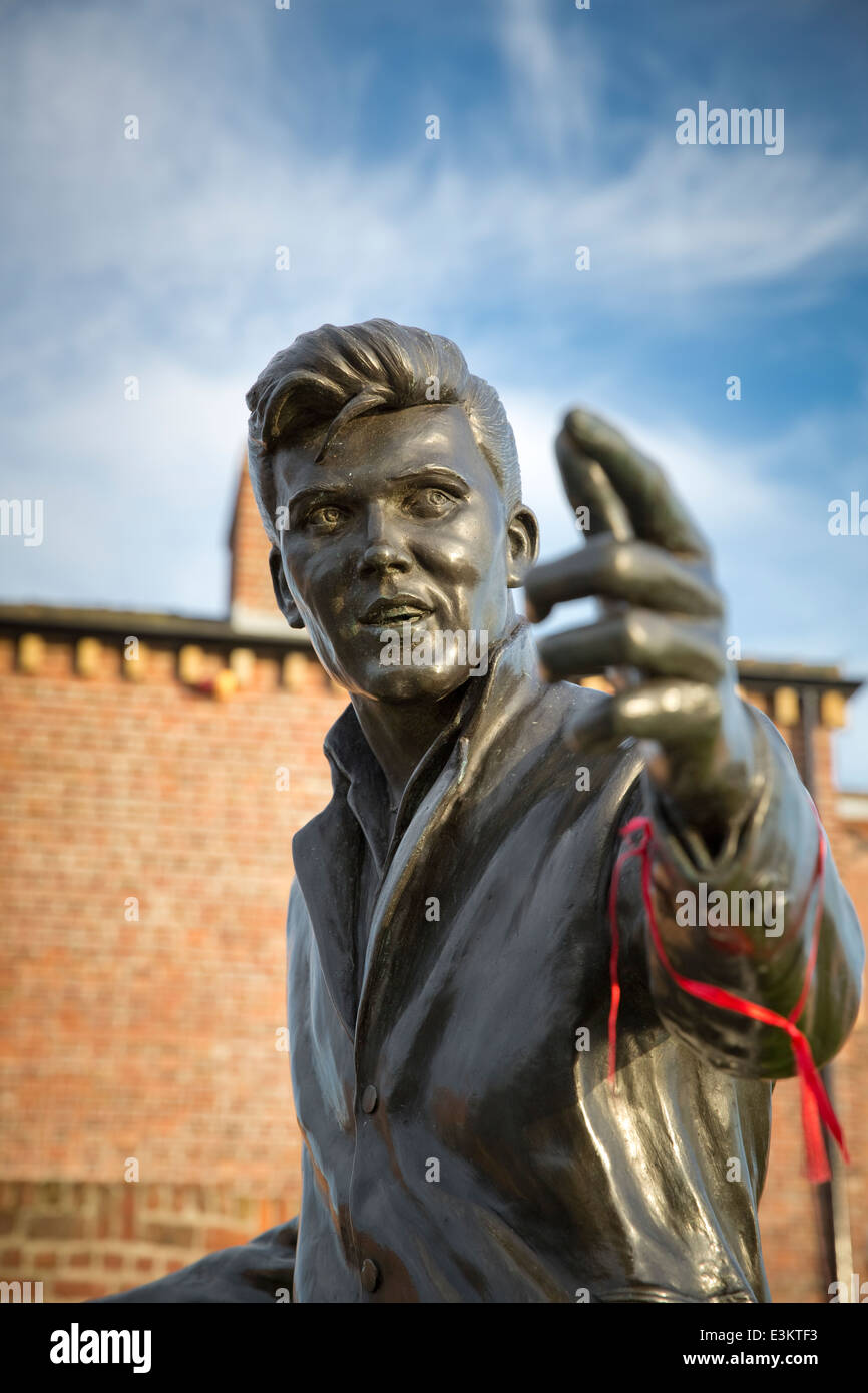 Billy Fury Statue and Memorial, Albert Dock, River Mersey, Liverpool