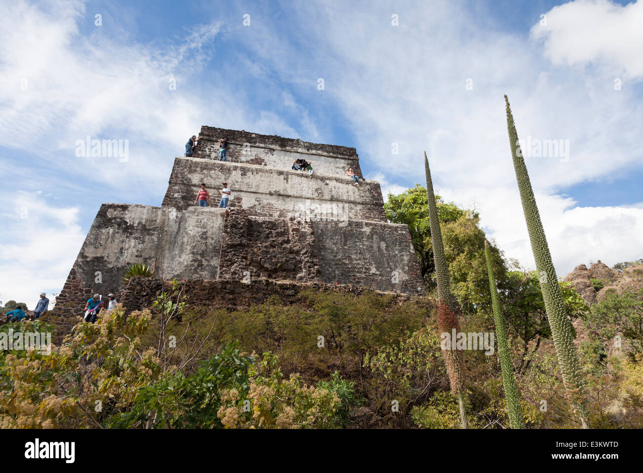 El Tepozteco Pyramid Tepoztlan Morelos Mexico Stock Photo Alamy