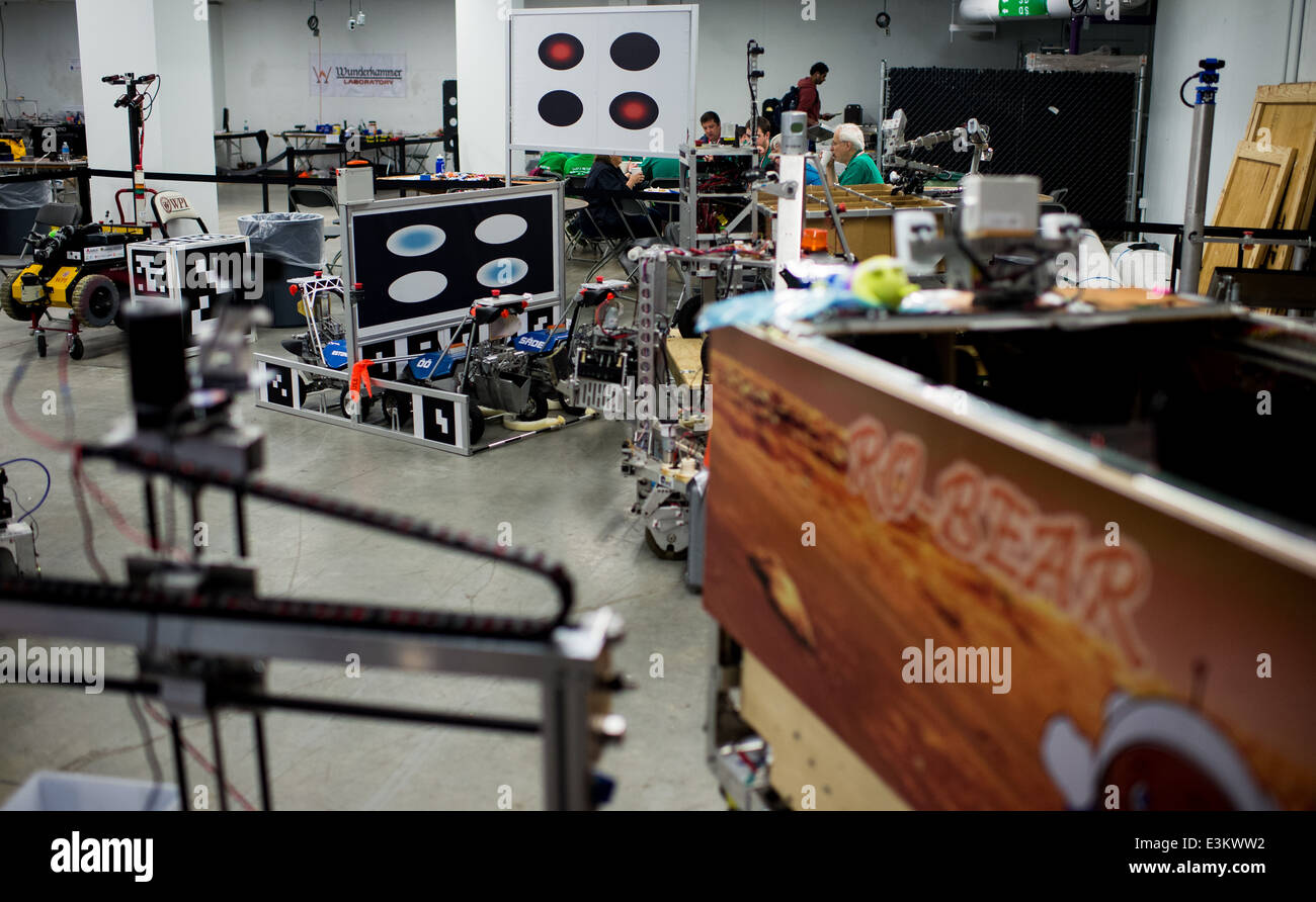 2014 NASA Centennial Challenges Sample Return Robot Challenge Stock Photo