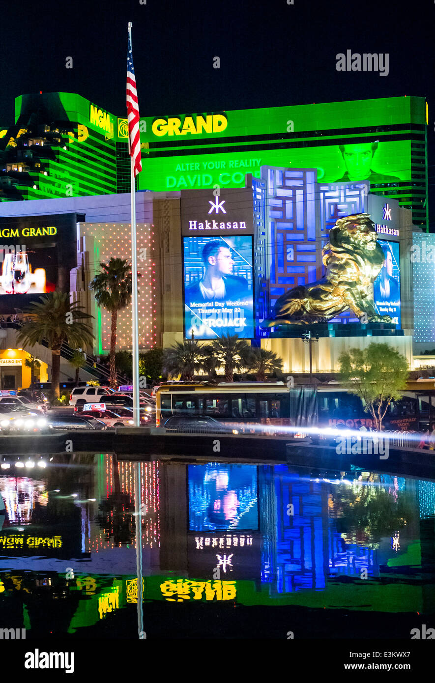 MGM hotel and casino in Las Vegas. Stock Photo