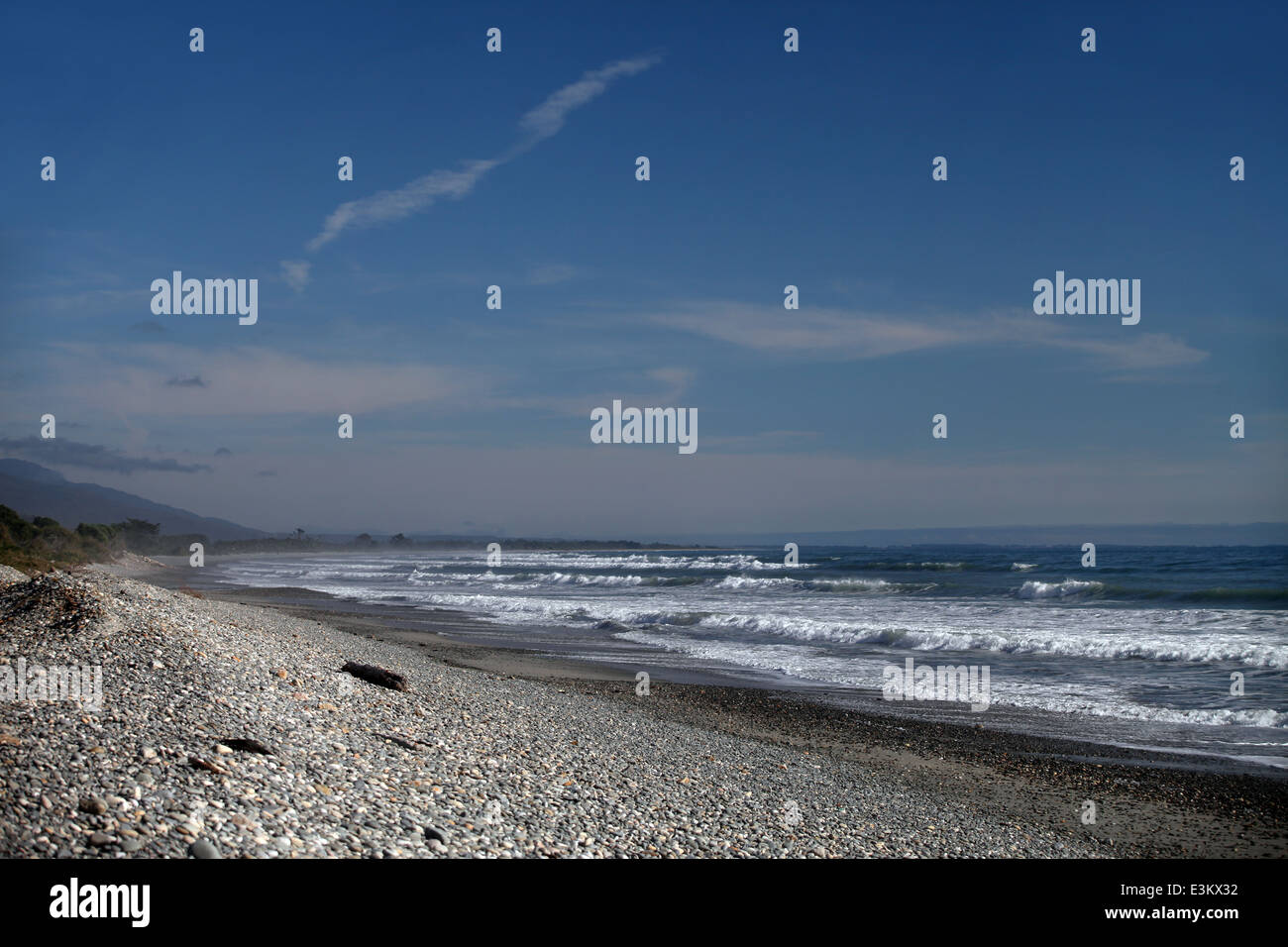 Beach at Granity on the West Coast of the South Island, New Zealand Stock Photo
