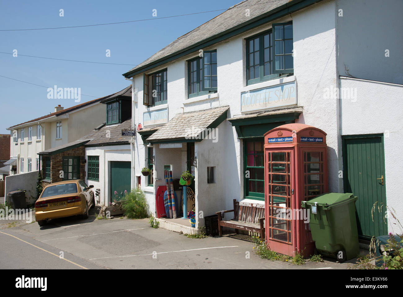 Bantham South Devon England village shop on the Evans Estate Stock